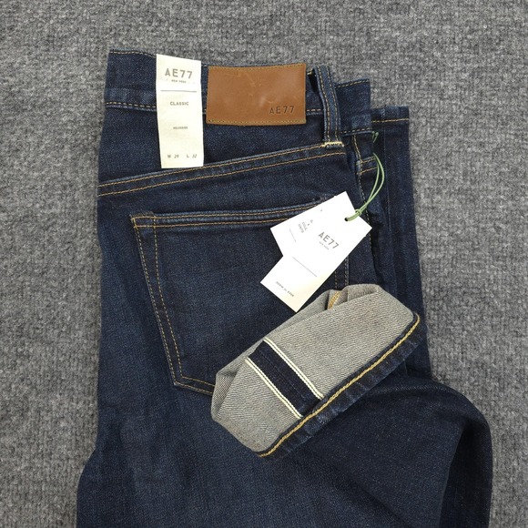 American Eagle Outfitters Other - American Eagle Jeans Mens 29x31 Blue Denim Classic Selvedge AE77 Organic NEW